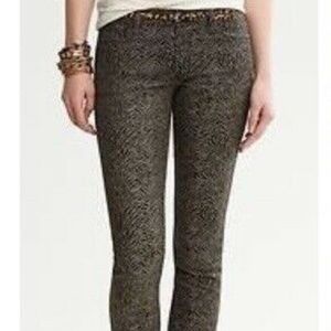 Banana Republic Heritage 29 Zebra Jacquard Pants